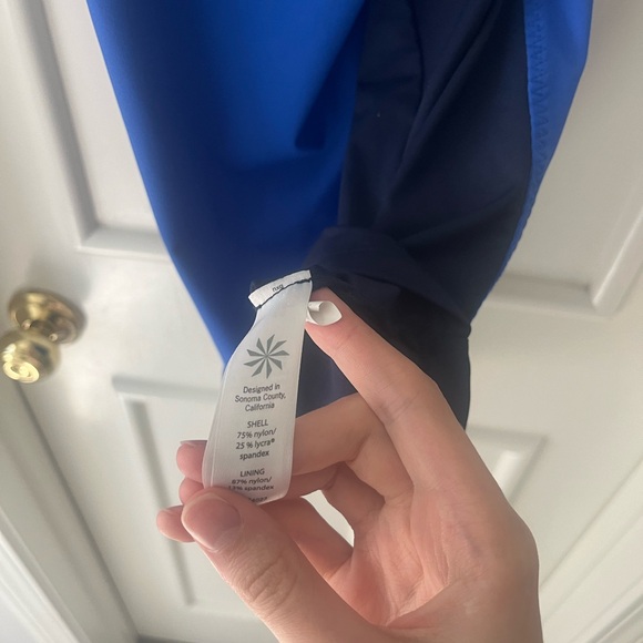 Athleta Blue Color Block Tennis Athletic Dress - Picture 3 of 4